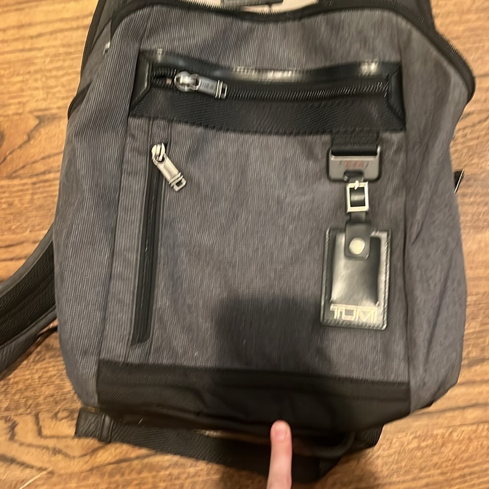 Tumi Gray Backpack With Structured Design And Dur… - image 3
